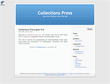 Tablet Screenshot of collectionspress.com